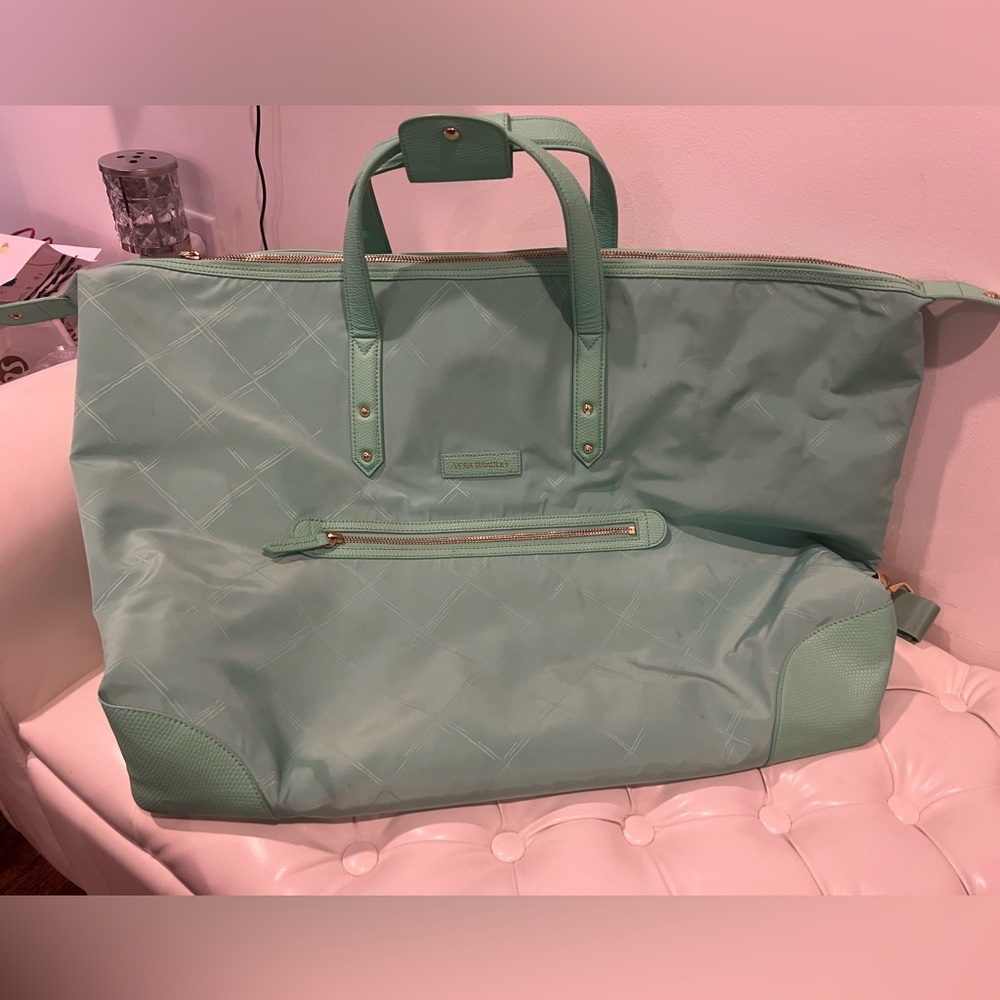 Vera Bradley Turquoise Nylon (type material) Beach or Travel Bag